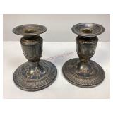 Pair of 929 Silver Candlestick Holders