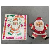 Yuletide Pull Cord Musical Santa Claus
