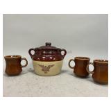 Centennial Bean Pot and Mugs