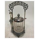 EAPG Victorian Silver Pickle Caster