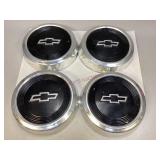 Set of Four Aluminum Chevy Hubcaps