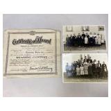 Vintage Local Ephemera- VanDyke School- D. Beach
