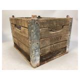 Vintage Minner Dairy Wooden Milk Crate