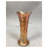 Vintage Carnival Glass Stretch Vase