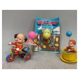 Vintage Wind Up Toys and Humpty Dumpty