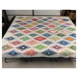 Hand Stitched Honey Comb Quilt