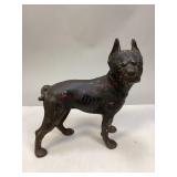 Vintage Cast Iron Boston Terrier Doorstop