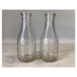 Burkhart Glass Milk Bottles