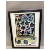 Framed Super Bowl XL Memorabilia