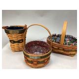 Three Vintage Longaberger Baskets