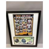 Framed Super Bowl XL Memorabilia