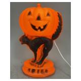 Halloween Jack-O-Lantern and Cat Blowmold