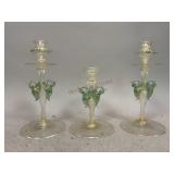 Possibly Murano Glass Set by Salviati As Is