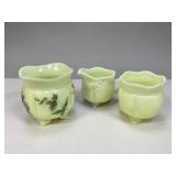 Tarentum Glass Co. Custard Glass Spooner & More