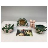 German Green Jasperware Kewpie Collectibles