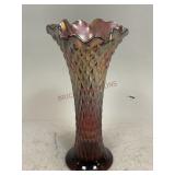 Northwood Diamond Point Purple Amethyst Vase