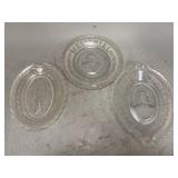 Clear Glass Memorial Platters and More