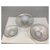 Assorted Dugan & Fenton Carnival Glass Bowls
