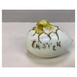 "Just Out"- Gillinder & Sons Milk Glass Easter Egg
