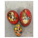Paper Mache Easter Egg Candy Containers