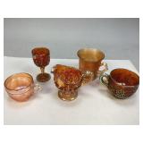 Miscellaneous Marigold Carnival Glass Collectibles