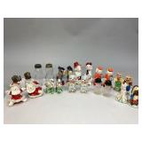 Assorted Porcelain & Glass Salt & Pepper Shakers