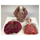 Antique Crepe Paper Dolls