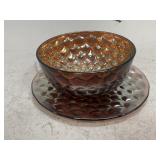 Amethyst Scales Pattern Bowl and Plate