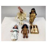 Miscellaneous Vintage Native American Dolls