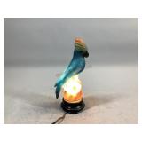 Tiffin Glass Parrot Novelty Lamp