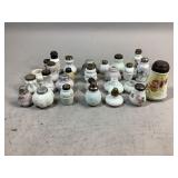 Assorted Milk Glass Salt and Pepper Shakers