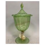 Possible Murano Glass Compote by Salviati As Is