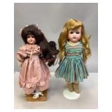 Child Size Bisque Head/Shoulders Dolls