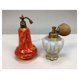 Fenton Perfume Bottle & Art Deco Perfume Atomizer