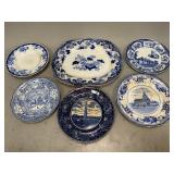 Blue Transfer Ware Plates and More