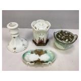 Westmoreland Milk Glass Mustard Jar & More