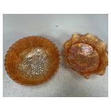 Marigold Carnival Glass Bowls