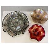 Assorted Carnival Glass Collectibles