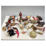 Assorted Antique Plastic Toys and Collectibles