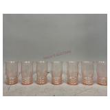 Pink Depression Glass Tumblers