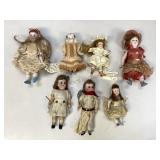 Miscellaneous Antique Bisque Miniature Dolls
