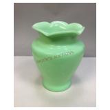 McKee Glass Co. Sarah Uranium Glass Vase