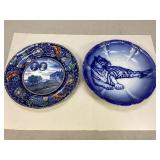 Commemorative Transferware Plate & Porcelain Bowl