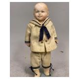 Composition Doll in Navy Uniform