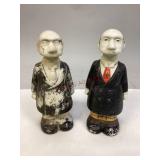 Vintage Bisque Porcelain "Uncle Bim" Figurines
