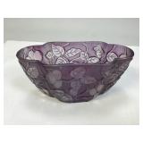 Consolidated Glass Co. Purple Olive Pattern Vase