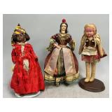 International Folk Souvenir Costume Dolls