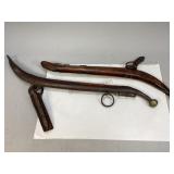 Antique Horse Collar Hames with Iron Fittings
