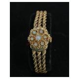 14K Gold Watch with Opal Gemstones