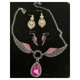 Costume Jewelry Necklace and Earrings